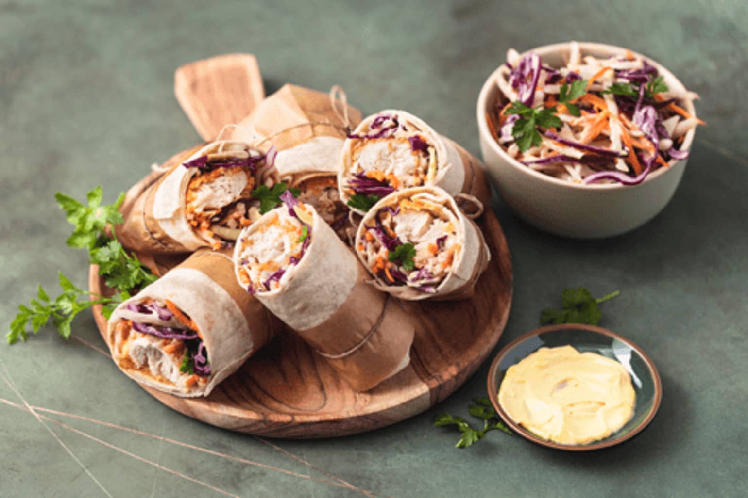 Wraps de poulet pané et coleslaw Old El Paso